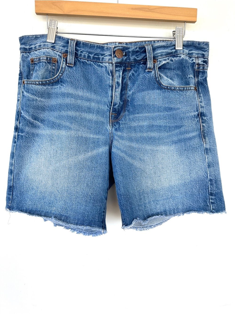 J. Crew Classic Light Blue Denim Cutoff Shorts with Raw Hems, 💯 Cotton